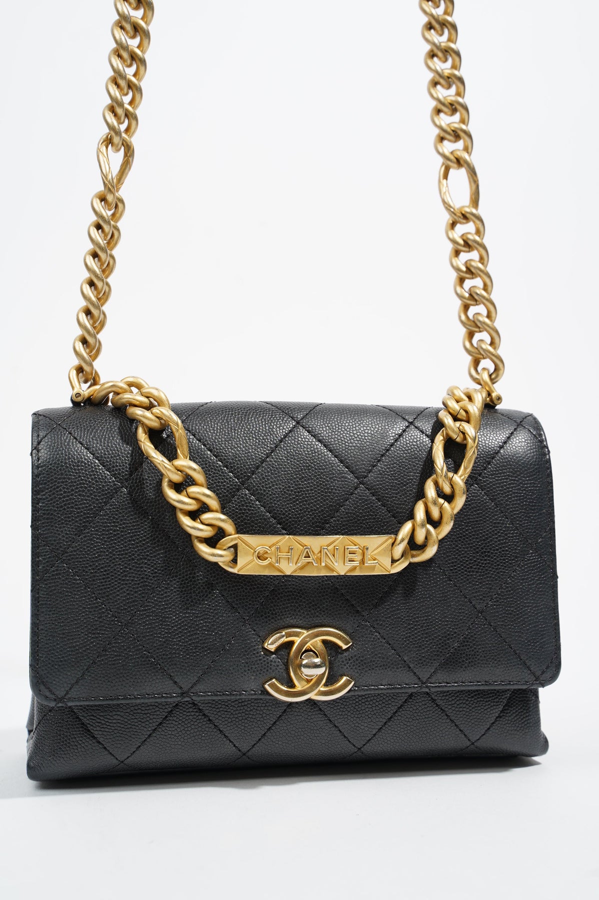 Chanel Camellia Mini Pouch, Calfskin, Anthracite SHW - Laulay Luxury