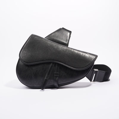 Christian Dior Mens Saddle Bag Black Leather – Luxe Collective