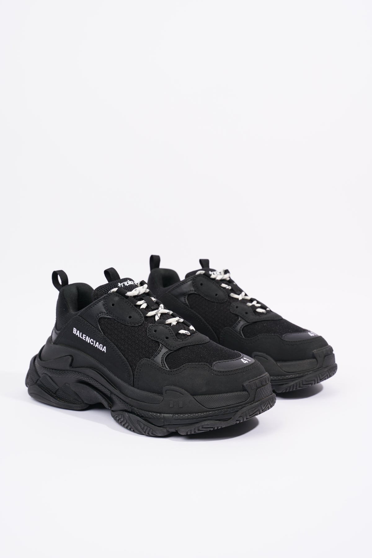 Triple s low trainers Balenciaga Black size 7 UK in Other  27585677