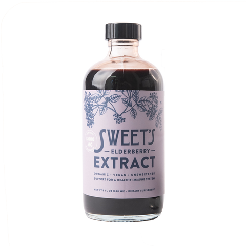 Sweet's Elderberry Extract in an 8 ounce bottle