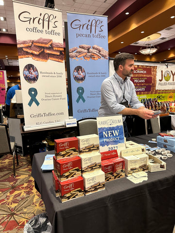 Table of Griff's Toffee at The Flavors of Carolina Trade Show