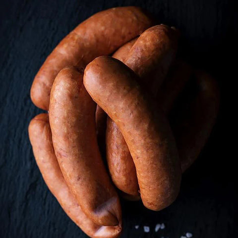 Andouille sausage links from Pine Street Market