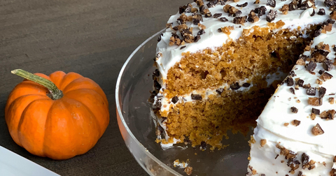 Pumpkin Layer Cake with Griff's Toffee