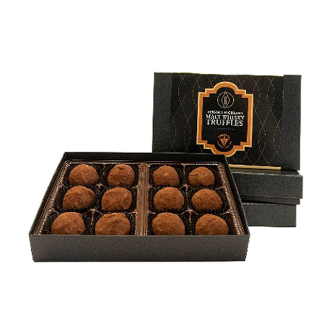 A set of Gearhart's Chocolate whiskey truffles
