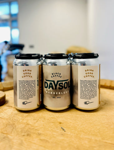 cans of DaySol coffee