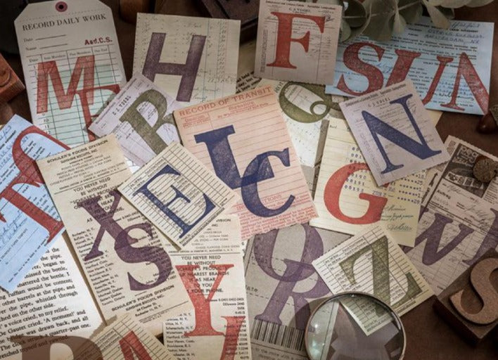 Vintage Letters Wood Rubber Stamps – FODORY.com