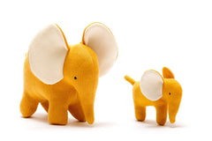 Ellis the Elephant Organic Cotton Stuffed Animal Soft Toy