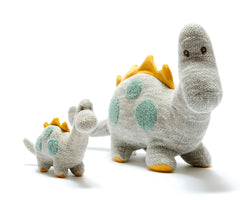 Organic Cotton Dippy Diplodocus Stuffed Animal Dinosaur Soft Toy