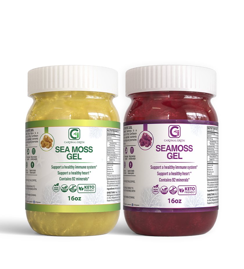 1-Gold + 1-Purple Sea Moss Gel - CGI Green product image