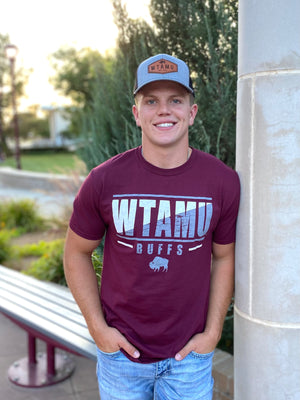 WTAMU Buffs Slash Stack Tee - WT Fan Gear