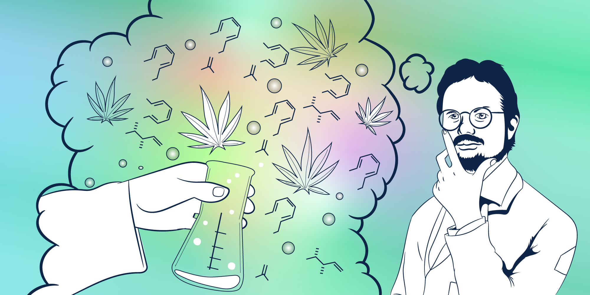 Alex Hildreth Art Image With Cannabis Plants 
