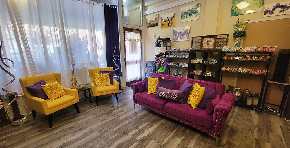 The interior of Celebri-T Floral & Design. 