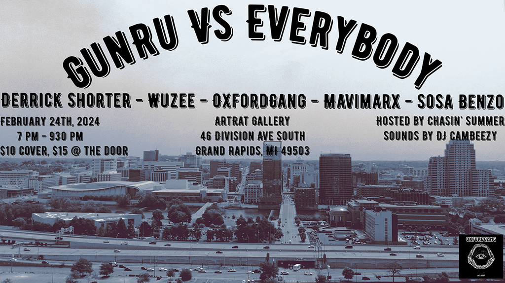 Flyer for GunRu vs. Everybody.