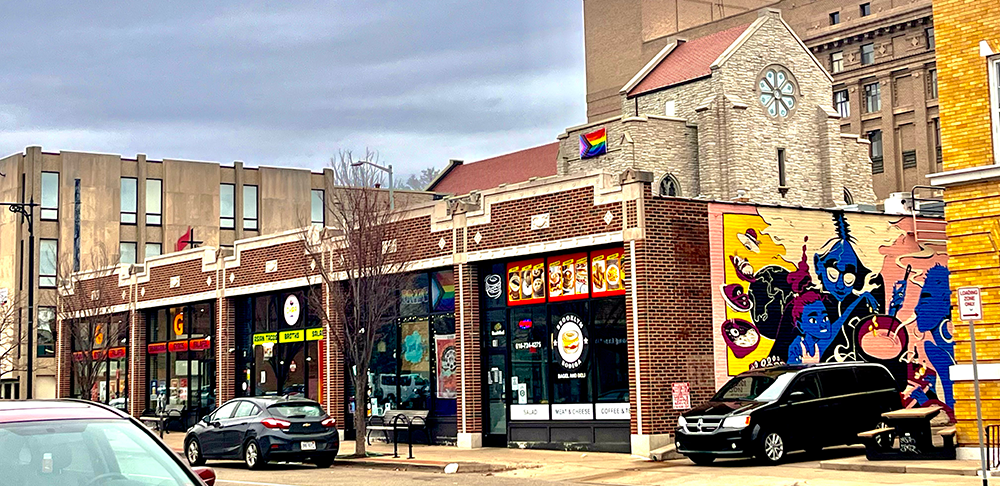 Jefferson Ave. at Fulton St. in Grand Rapids, Michigan. 