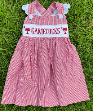 Smocked Gamecocks Dress - Maci&Madi: A Children’s Boutique 