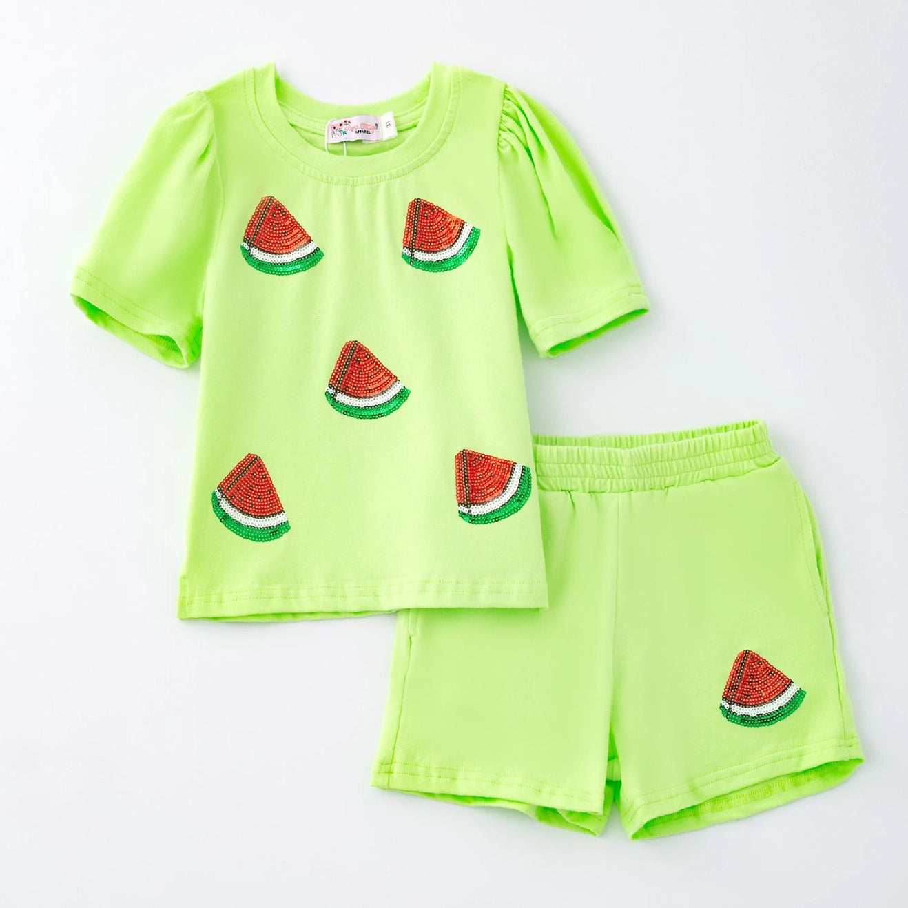 Watermelon Sequin Girls Set