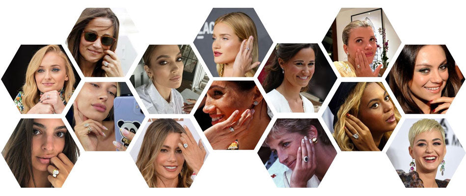 14 Stunning Celebrity Engagement Rings to Get You Inspired