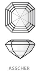 Asscher cut diamond