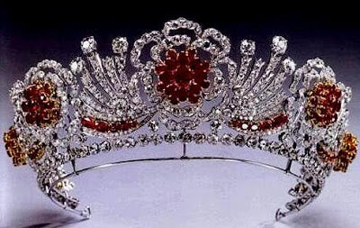 Burmese Ruby and Diamond Tiara