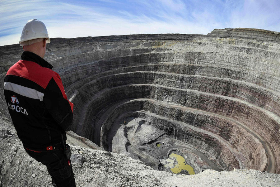 Exploitation à ciel ouvert de diamants