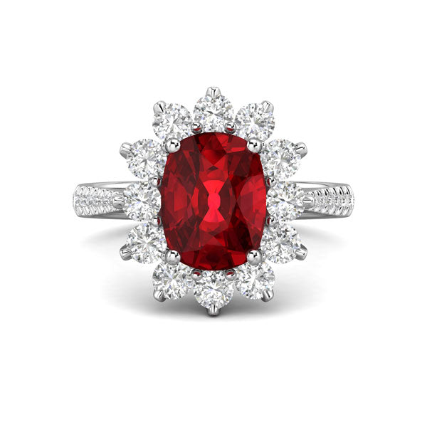 ruby and diamond engagement ring