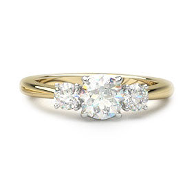 trilogy diamond engagement ring