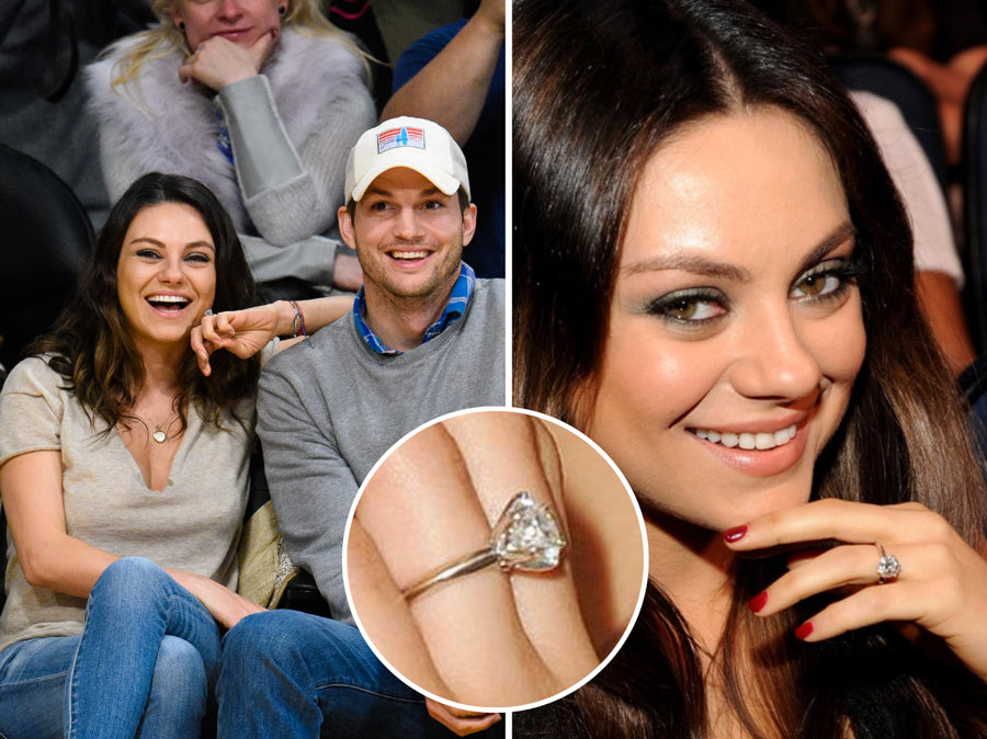 La bague de fiançailles de Mila Kunis