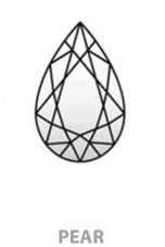 Pear shape diamond