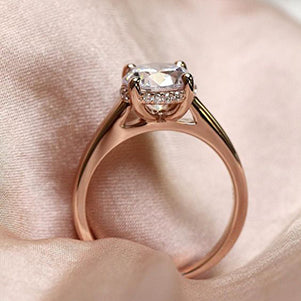 Rose gold diamond ring