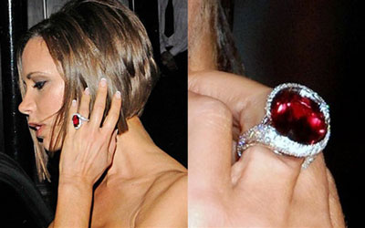 Victoria Beckham Engagement Ring