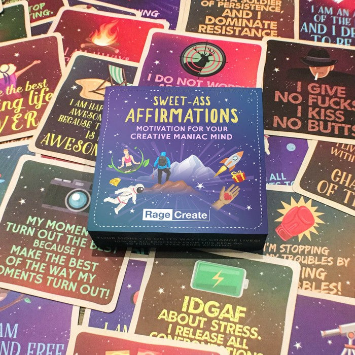 Sweet-Ass Affirmations Deck all cards - Rage Create