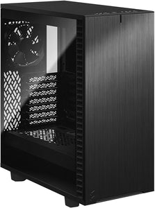 Fractal Design Define 7 Compact Black ATX Mid Tower Cabinet with Two Dynamic X2 Fans and USB-C