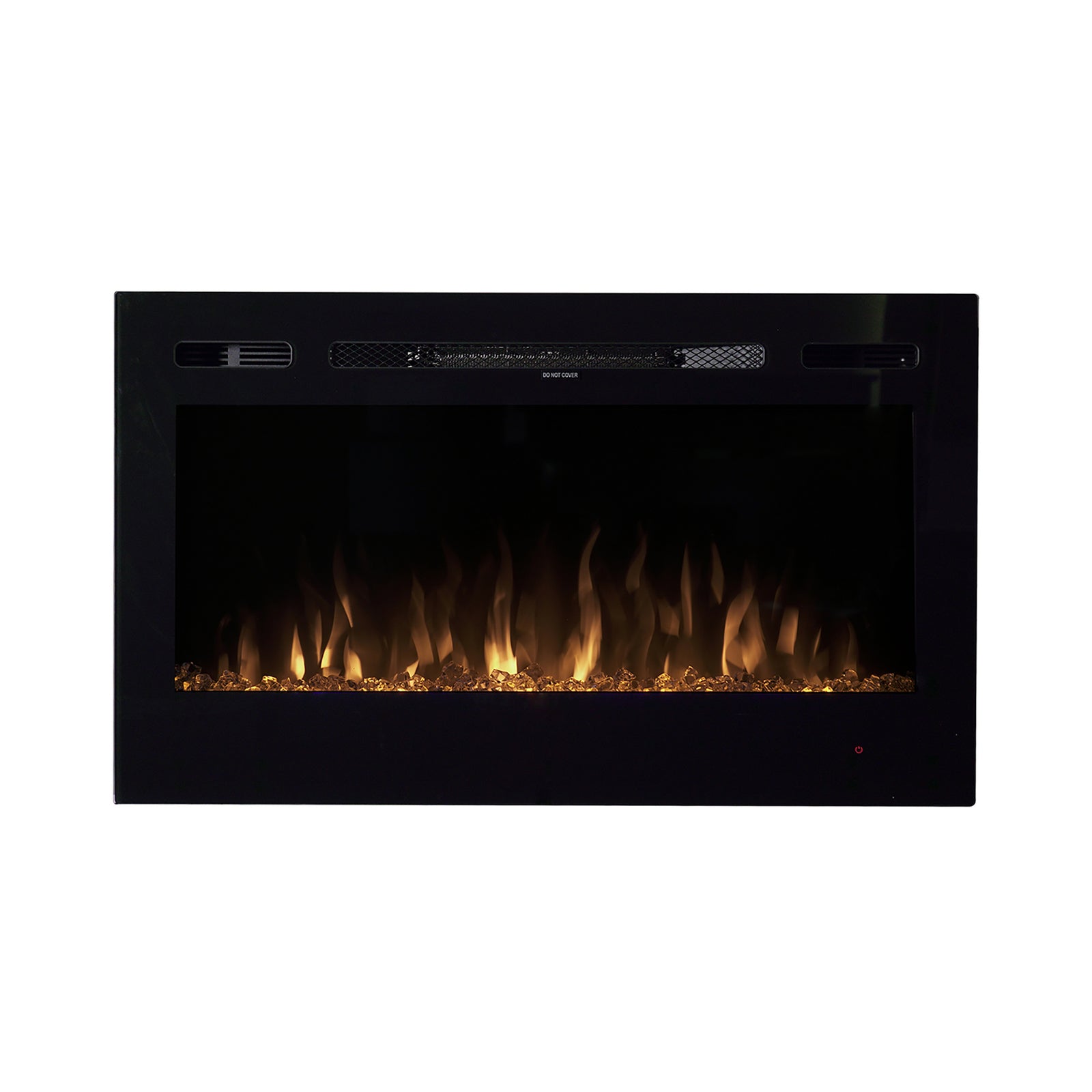 Edenbranch 36” Black Wall Mounted or Built In Recessed Electric