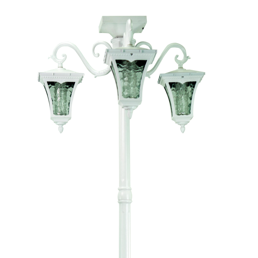 solar lamp post with planter big lots