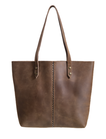 water-resistant leather bag