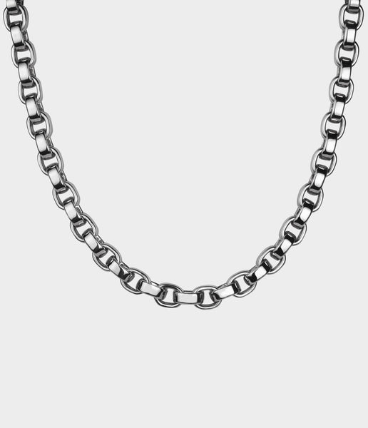 STEPHEN EINHORN Silver Link Necklace 925-