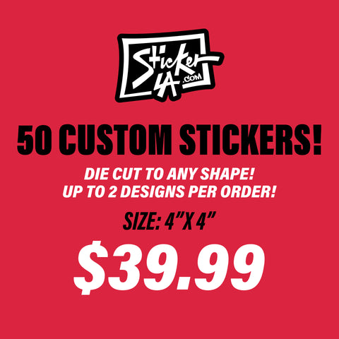 50 CUSTOM STICKERS! – Sticker LA