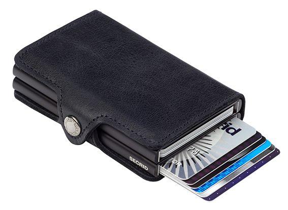 Twin Wallet Vintage Black – Engbers - Travel & More