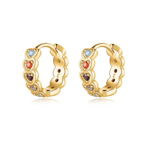 "Exotic Hearts" earrings