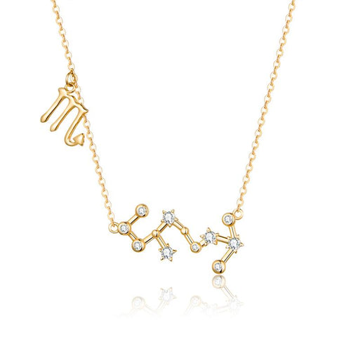 Zodiac constellation necklace