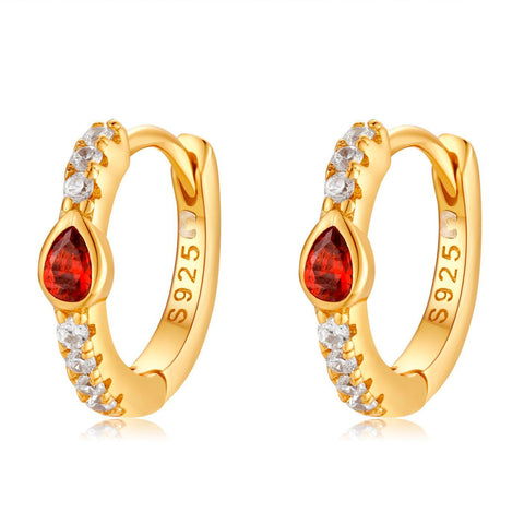 Ruby Red earrings
