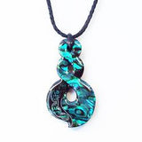 double twist paua necklace