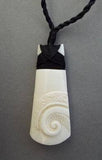 koru bone toki necklace