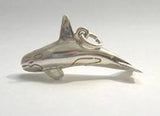 killer whale sterling silver charm