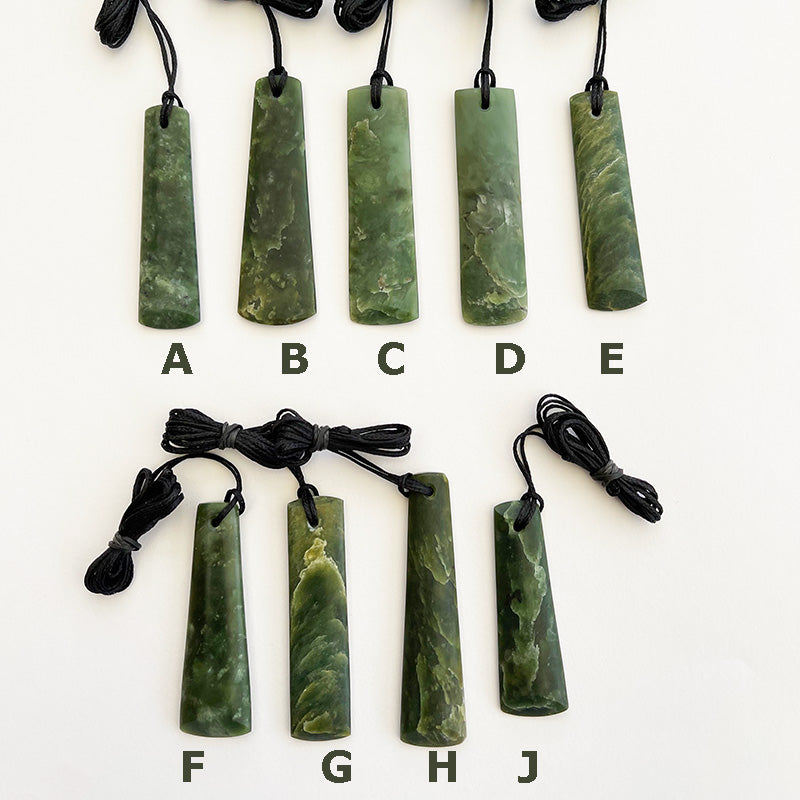 One-off Pieces of 5-7cm Cloud Formation Greenstone Toki Necklace