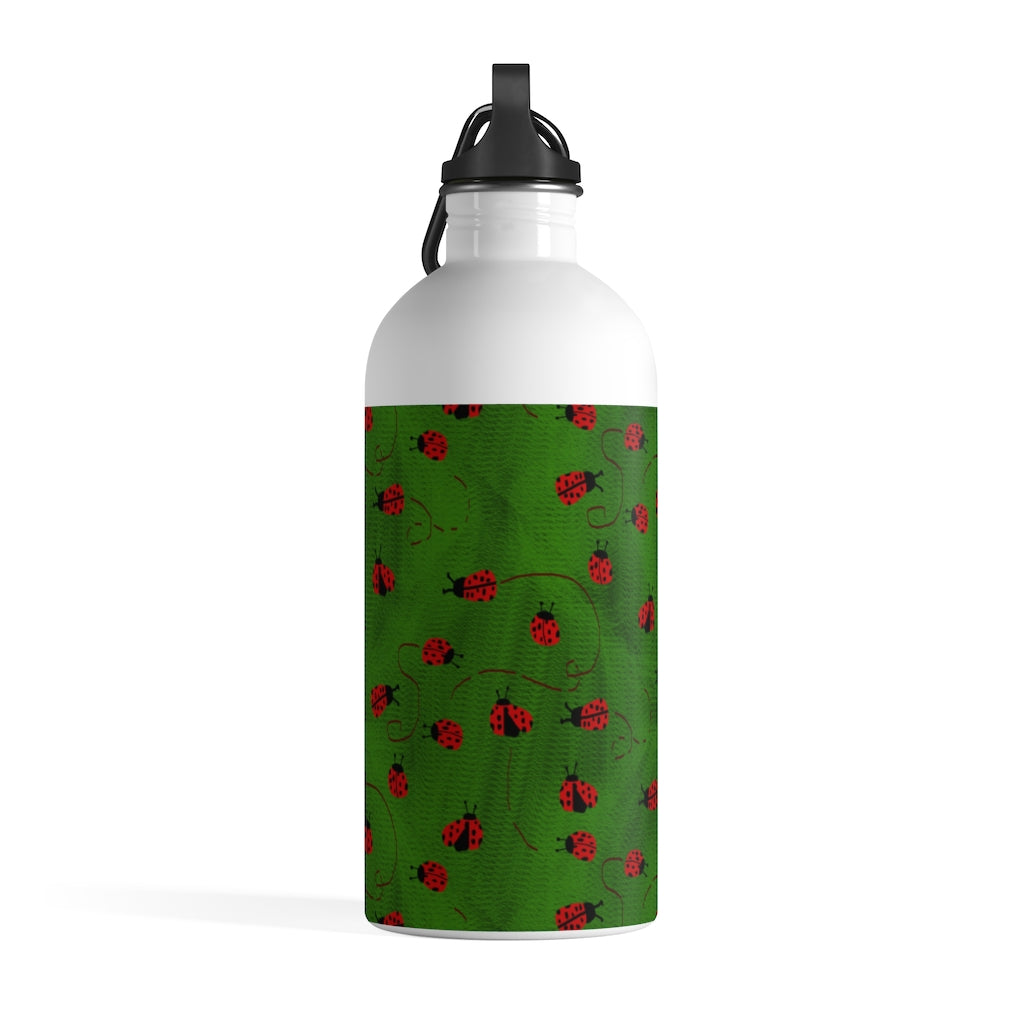 Ladybugs Pattern Stainless Steel Water Bottle