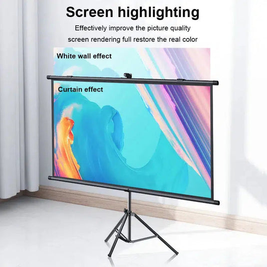 WANBO 100-INCH HD VIVID COLOR PROJECTOR SCREEN-PROJECTOR SCREEN-Makotek Computers