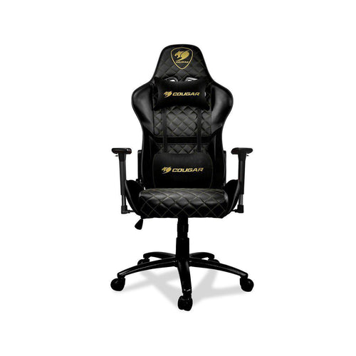  COUGAR Armor Titan Pro Royal The Flagship Gaming Chair  Breathable PVC Leather, a Premium Suede-Like Texture, 160kg Support, 170  Degree Reclining, Black : Home & Kitchen