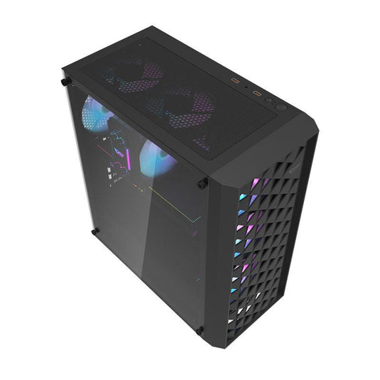 DARKFLASH DK351 BLACK GAMING PC CASE-PC CASE-Makotek Computers