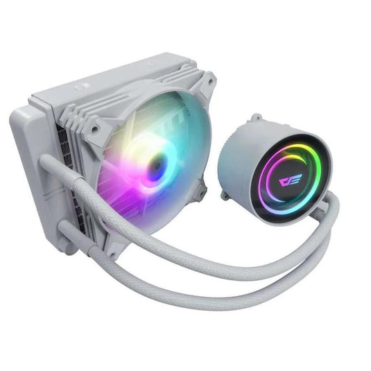 DARKFLASH DX 120 WHITE LIQUID COOLER-LIQUID COOLER-Makotek Computers